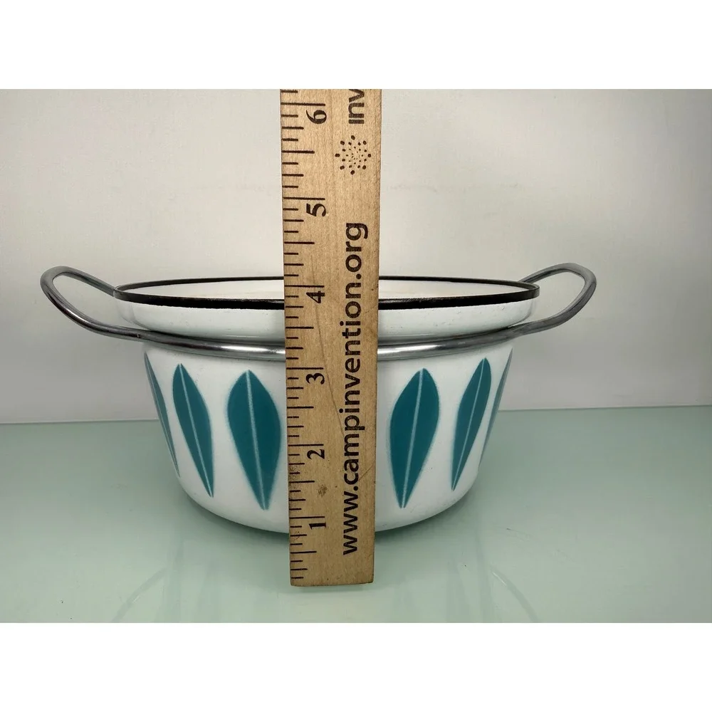 Vintage Cathrineholm Lotus Enamel Dutch Oven 7.5